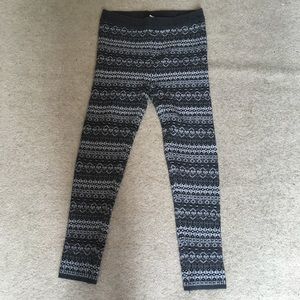 Heart N Crush Gray Patterned Leggings